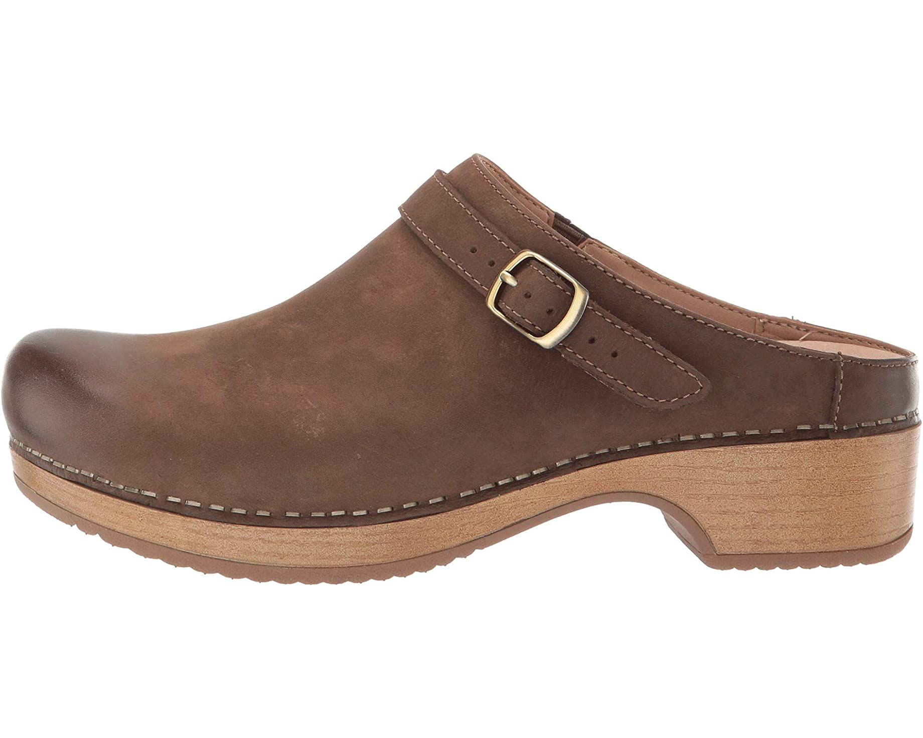 Berry Dansko clog, mushroom polished nubuck