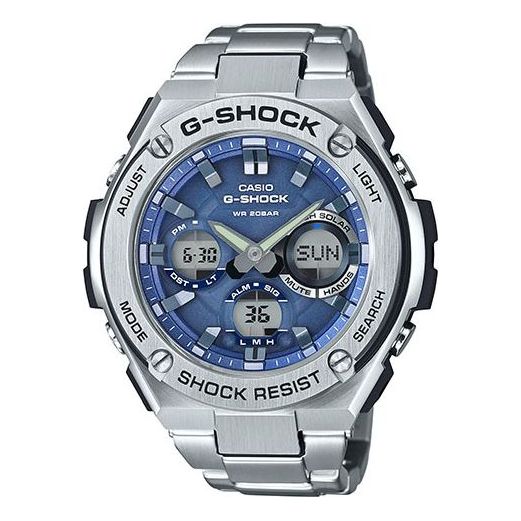 CASIO G-Shock G-Steel 'Silver Blue' watch, silver