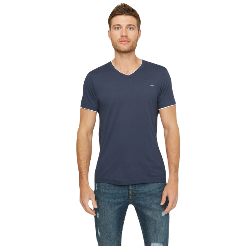 Guess Factory Armin V-Neck T-shirt, blue