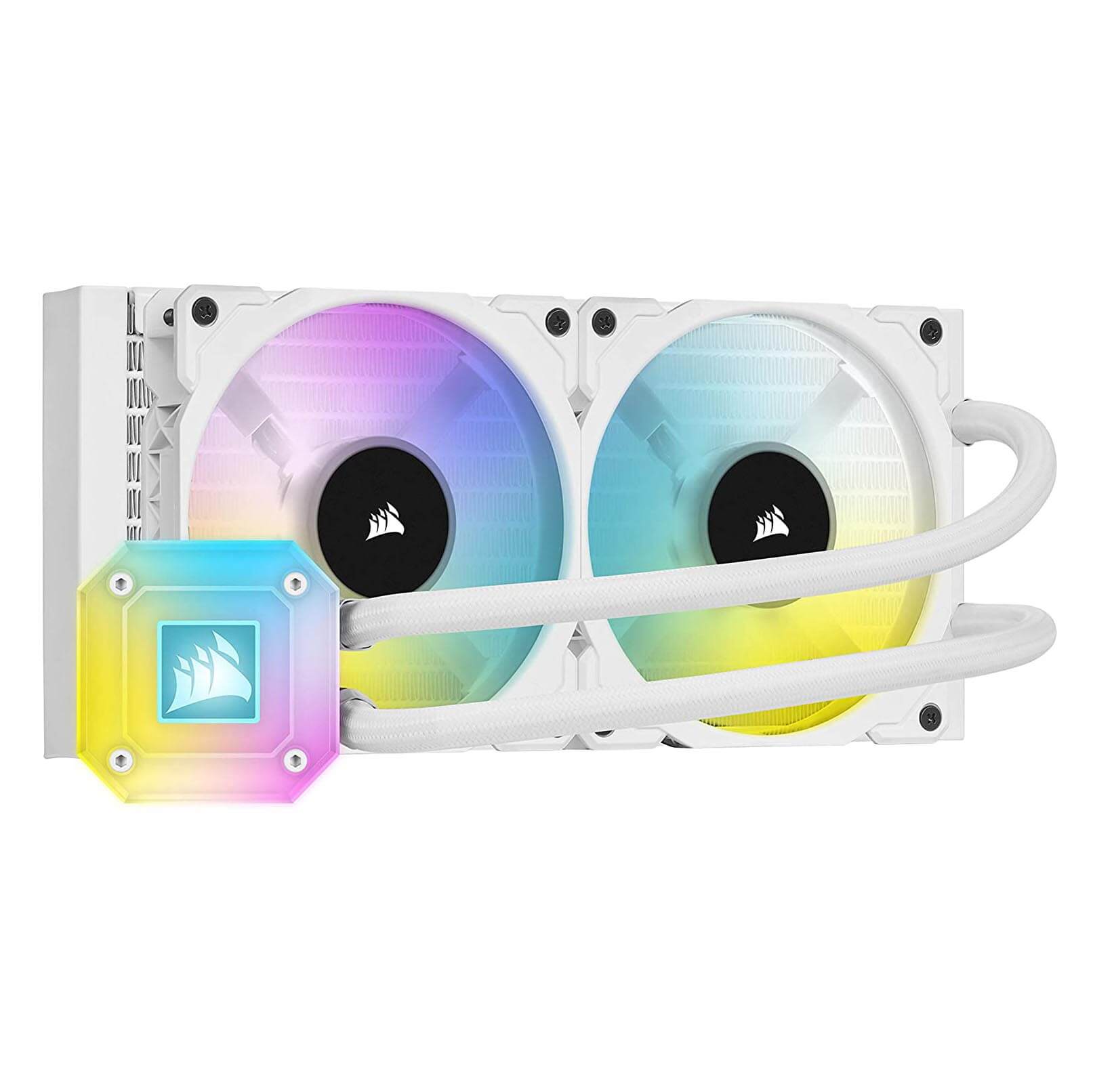 Corsair iCUE H100i ELITE CAPELLIX water cooling system, white