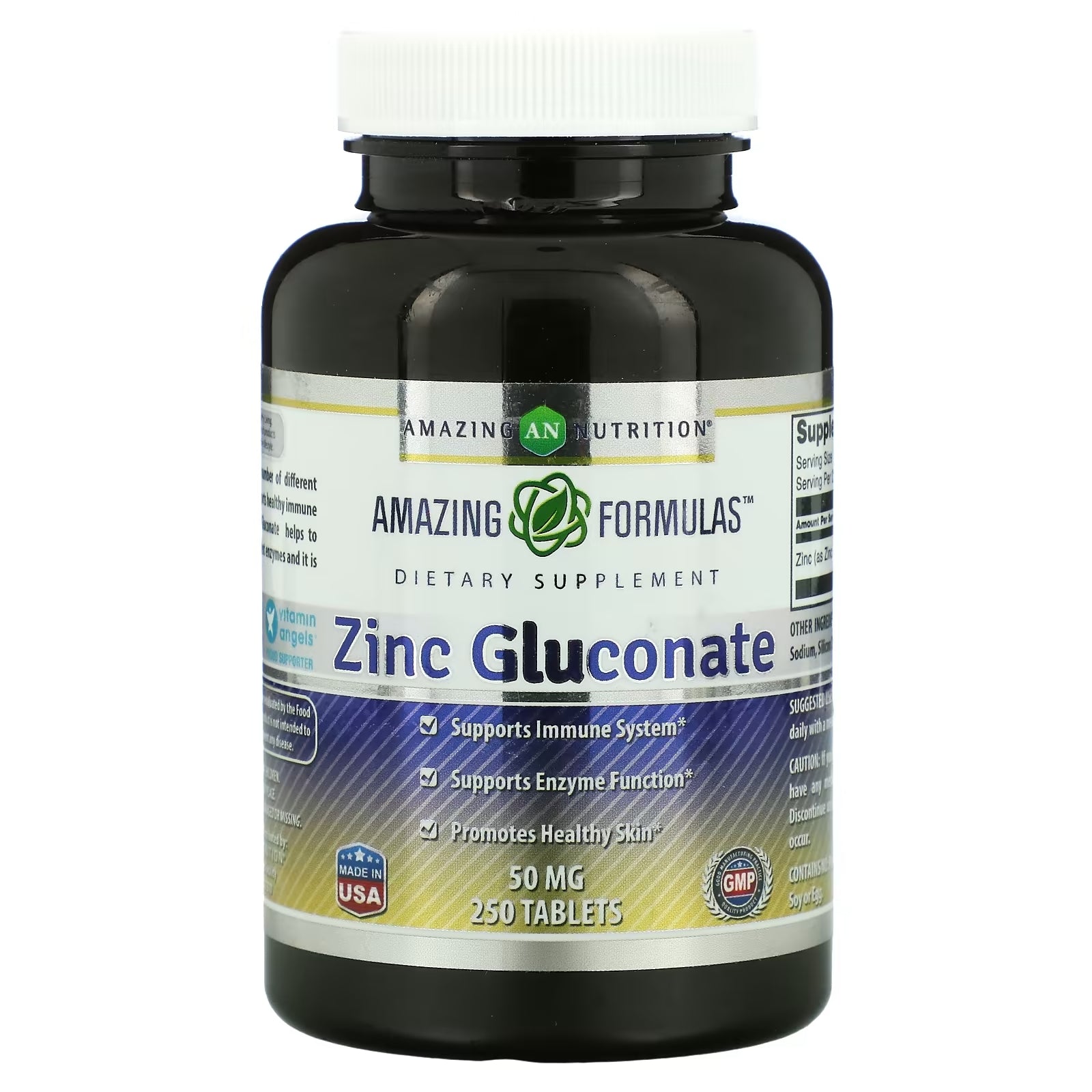 Amazing Nutrition Zinc Gluconate 50 mg, 250 tablets