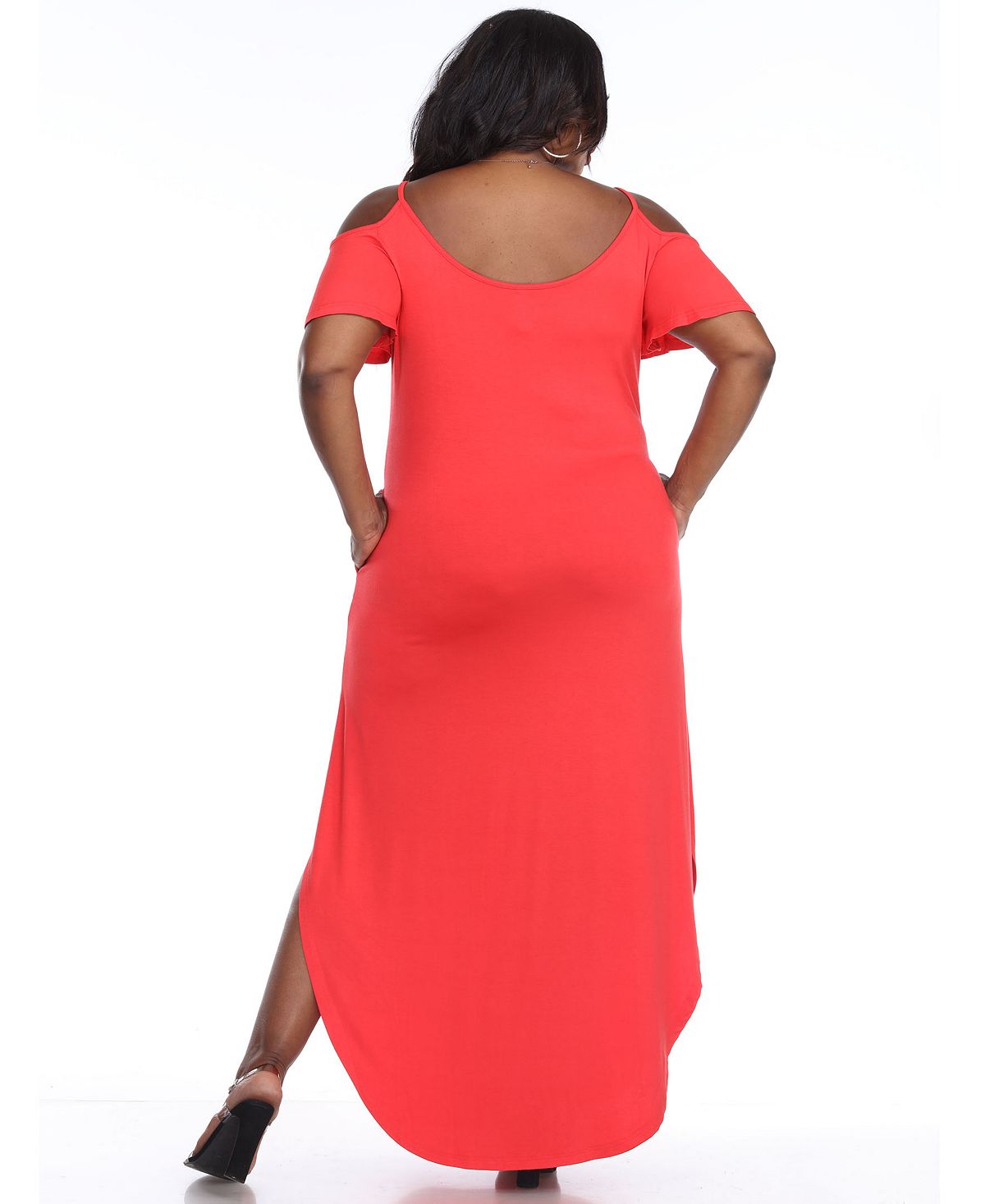 Plus size maxi dress lexi White Mark, red