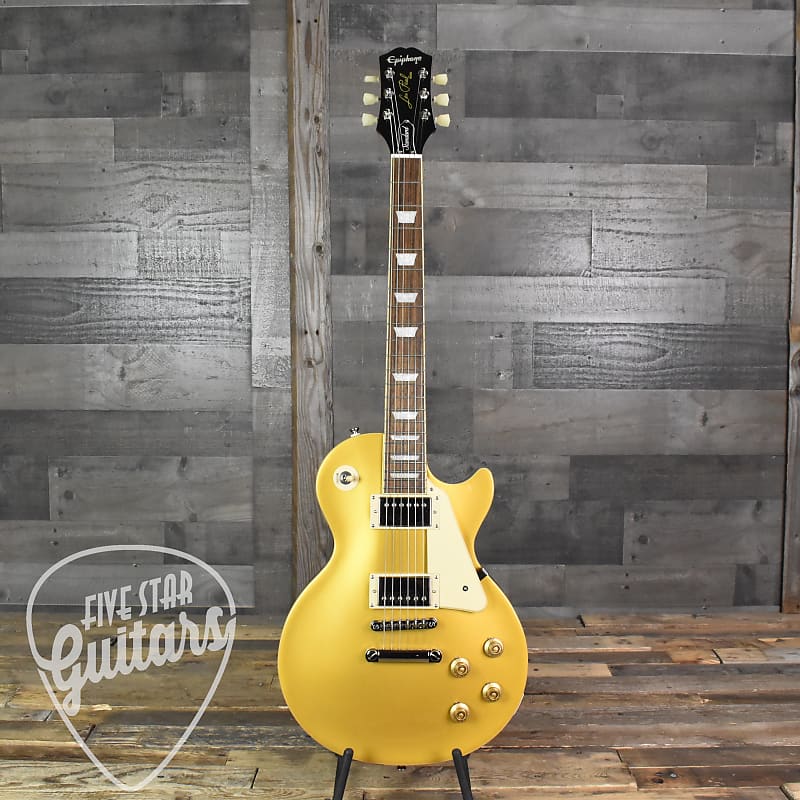 جيتار Epiphone Les Paul Standard '50s - ذهبي معدني الرقم التسلسلي: 4022