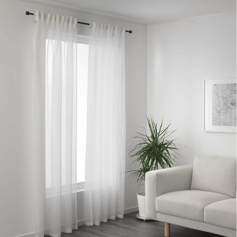 Curtains Ikea Gjertrud 2 pcs, white