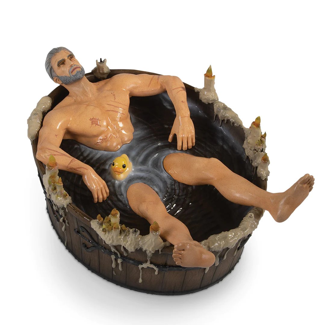 Figure Dark Horse Comics, The Witcher 3 - Wild Hunt: Geralt In The Bath, 14 cm