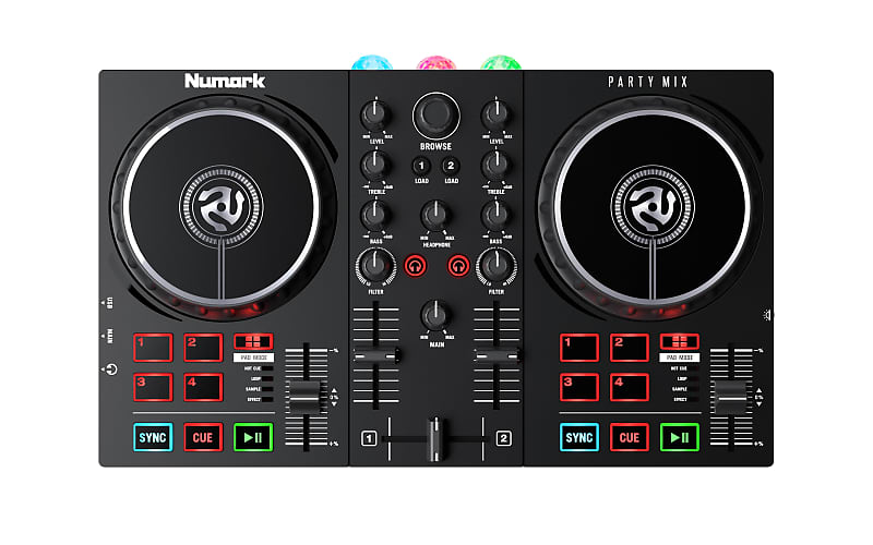 Numark Party Mix II - DJ controller with built-in light show PARTYMIXII