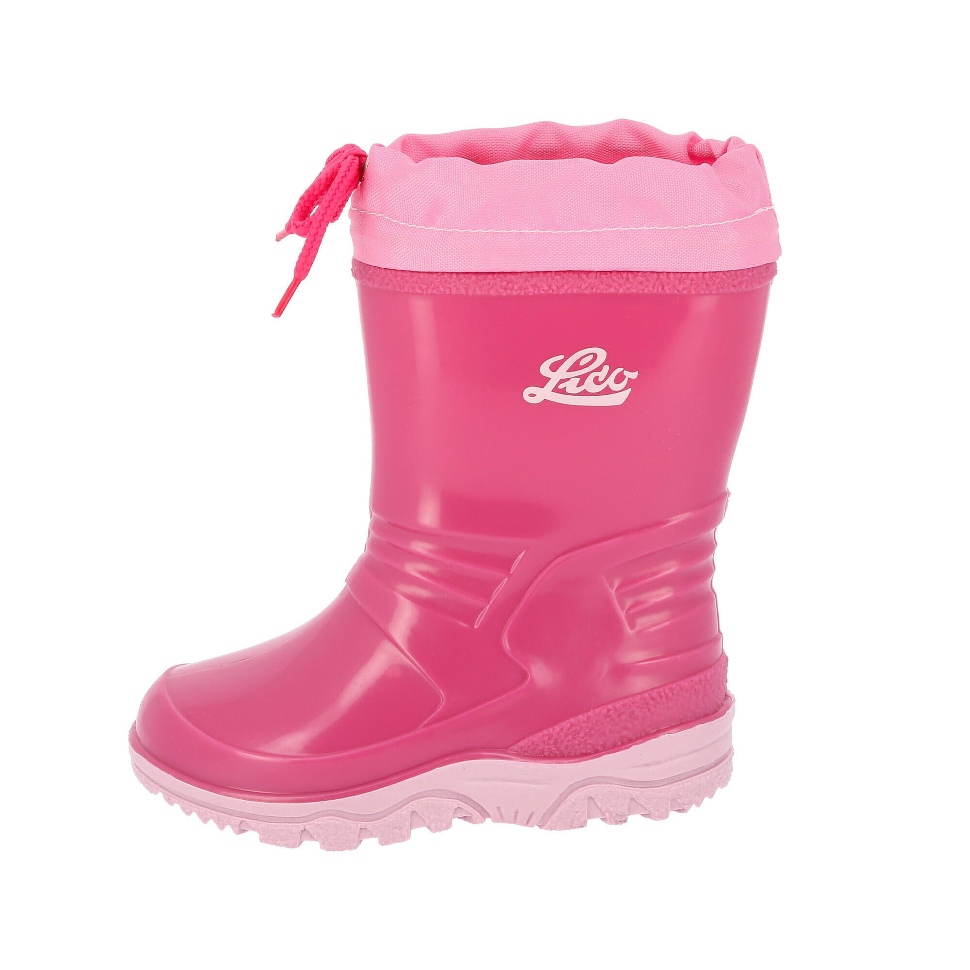 Rubber boots pink girls rubber boots Power Blinky LICO, pink