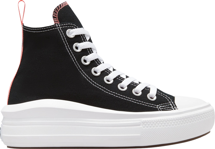 Sneakers Converse Chuck Taylor All Star Move High GS Black Pink Salt, black