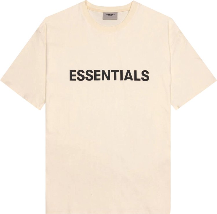 Fear of God Essentials Short-Sleeve Tee 'Buttercream', cream