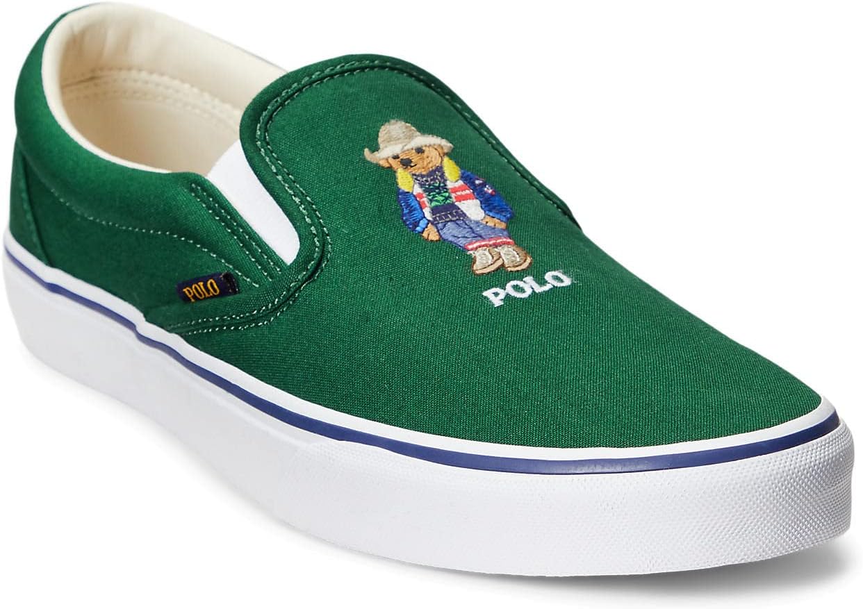 حذاء رياضي Keaton Slip-On من Polo Ralph Lauren، لون الغابة