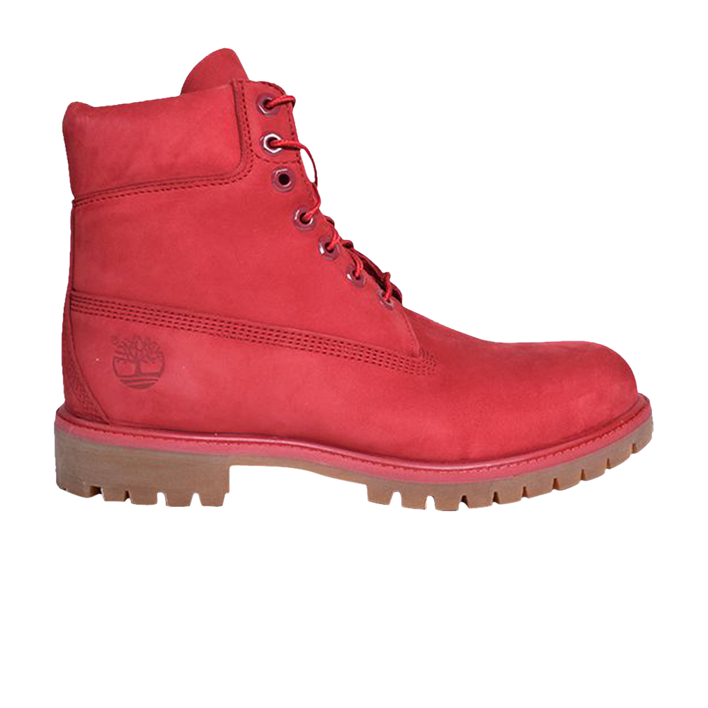 حذاء Timberland Premium مقاس 6 بوصات، أحمر