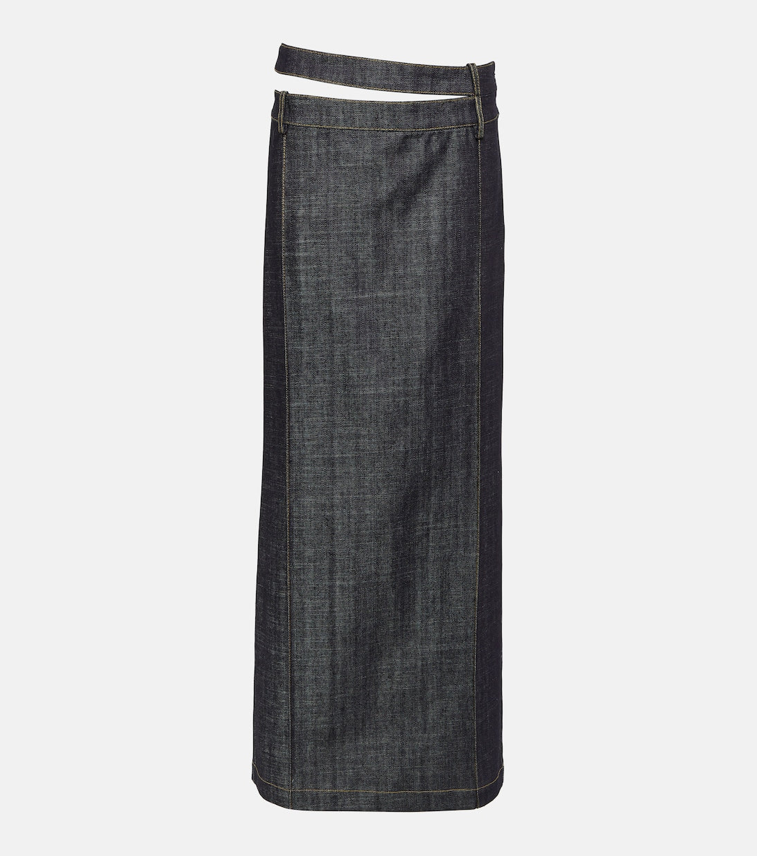 Denim maxi skirt ararat The Mannei, blue