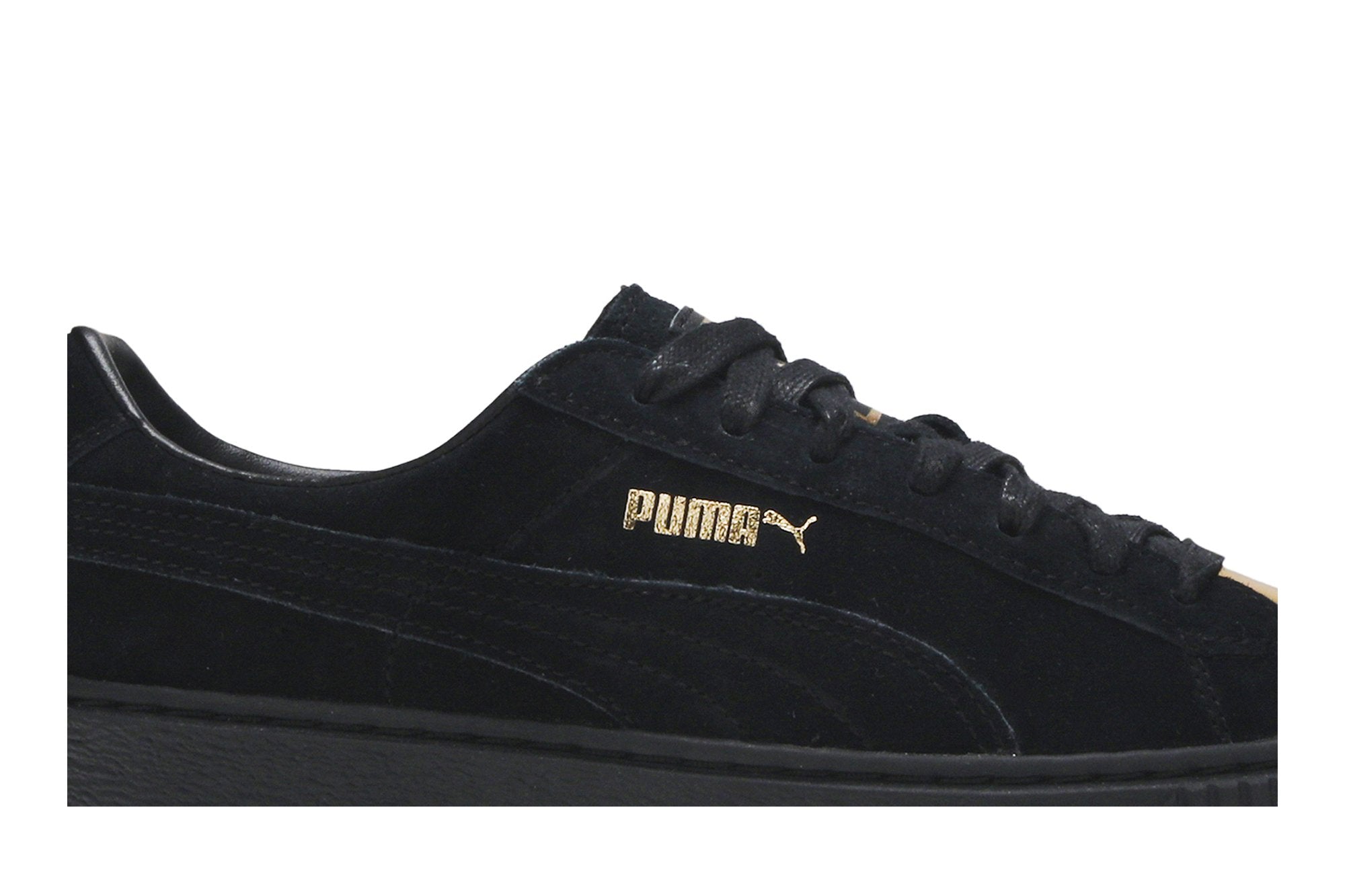 حذاء رياضي Wmns Suede Platform Puma باللون الأسود