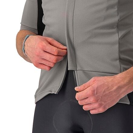 Gabba RoS Jersey - Men's Castelli, Nickel Gray/Travertine Gray