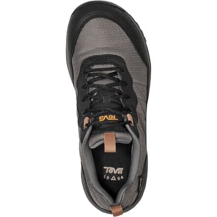 حذاء Teva Ridgeview Low Ripstop للمشي لمسافات طويلة للرجال، أسود