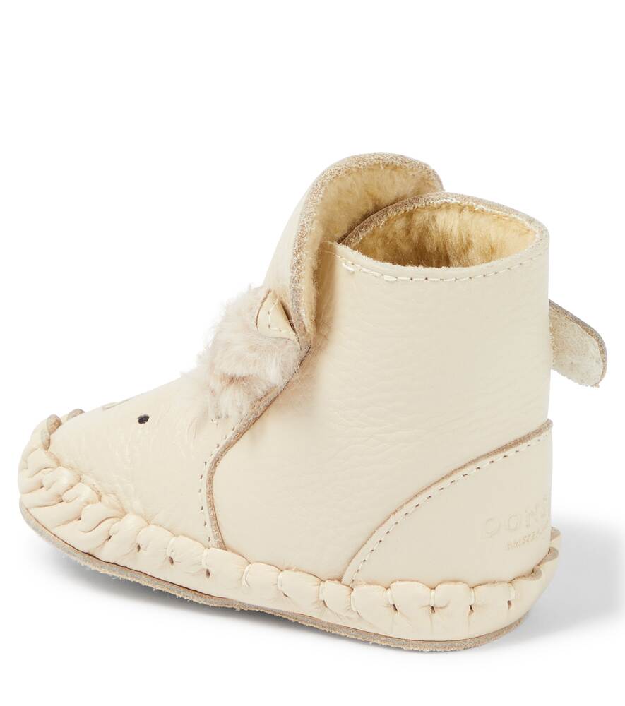 Baby Kapi Donsje leather boots, white