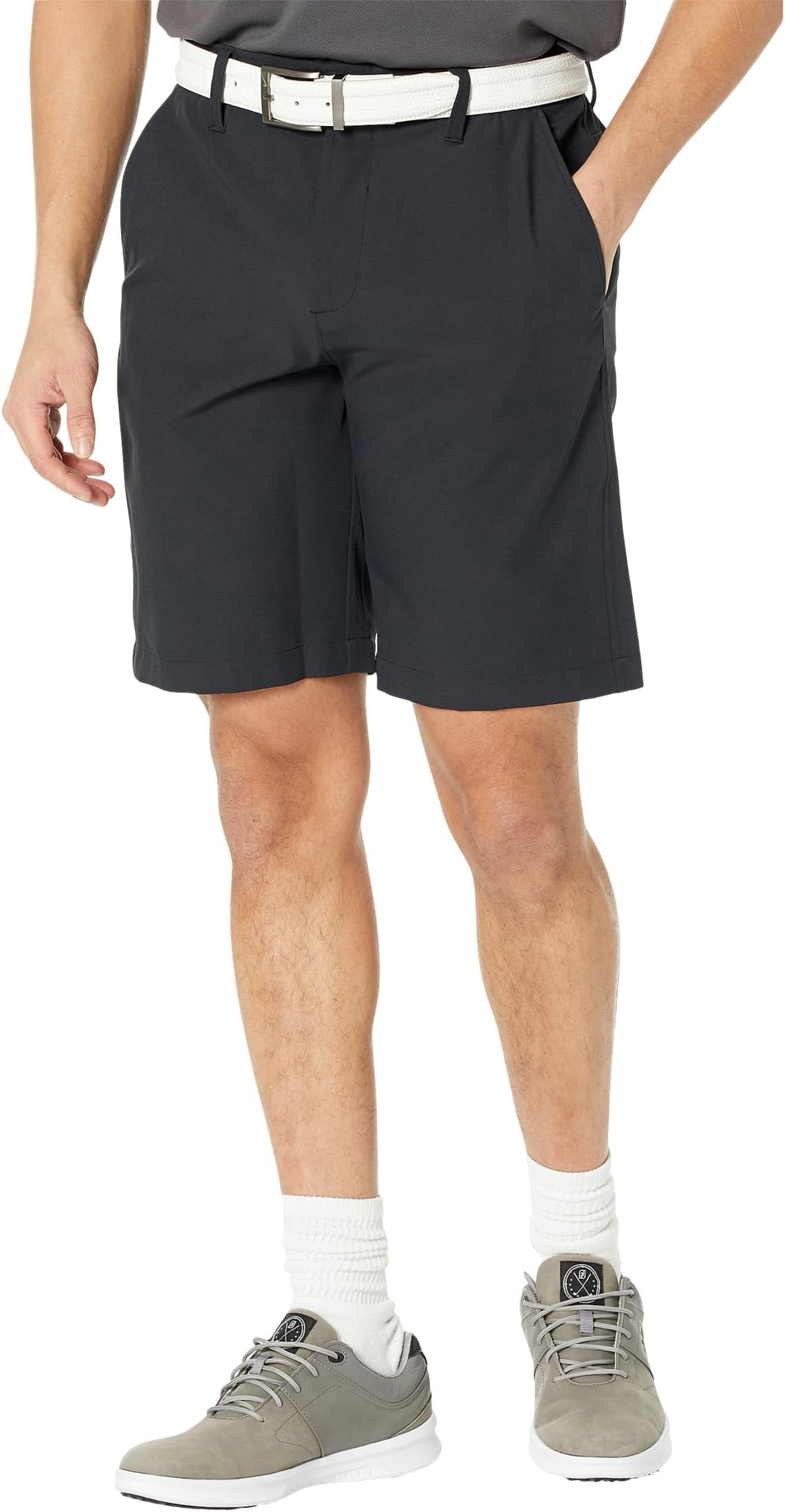 Under Armor Golf Drive Shorts, Black/Halo Gray