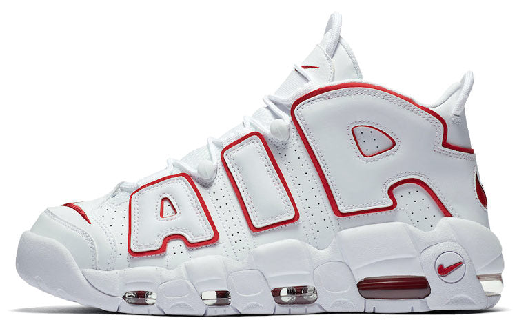 Nike Air More Uptempo White Varsity Red Outline (2018/2021)