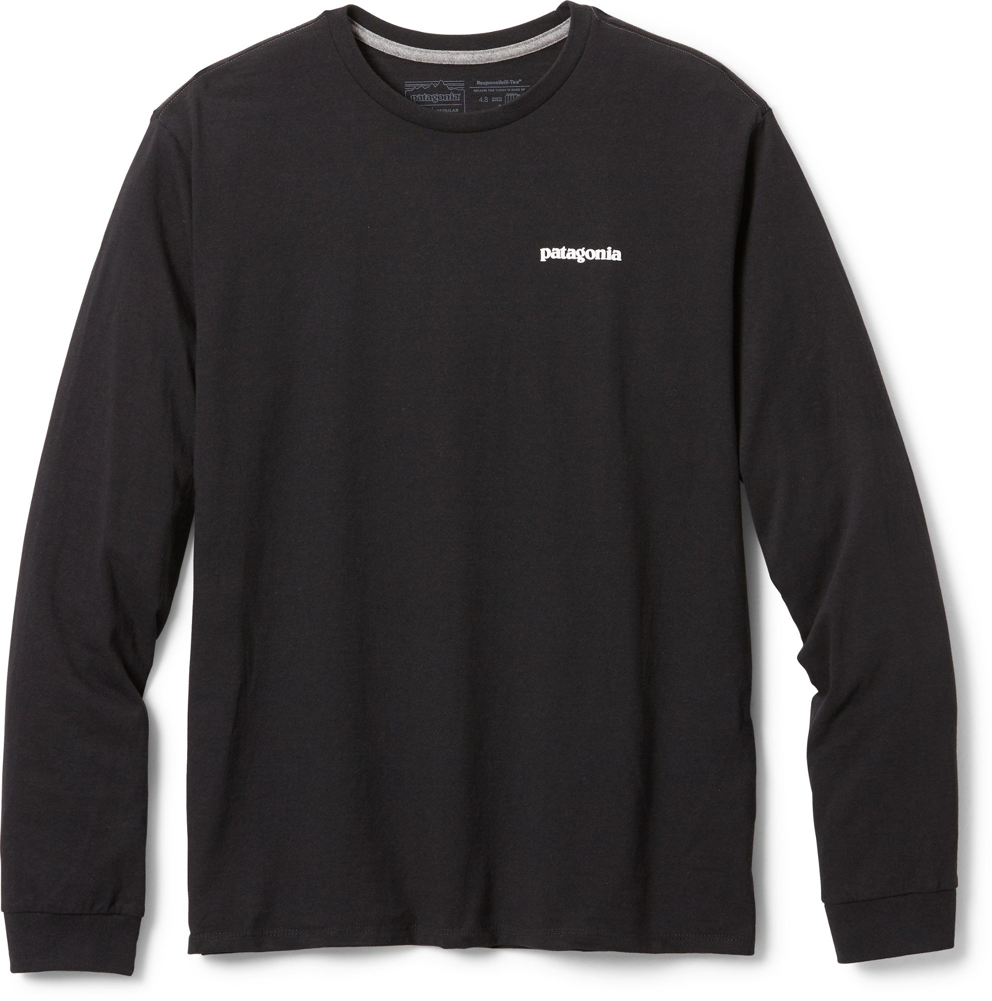 P-6 Responsibili Logo Long Sleeve T-Shirt - Men's Patagonia, Black