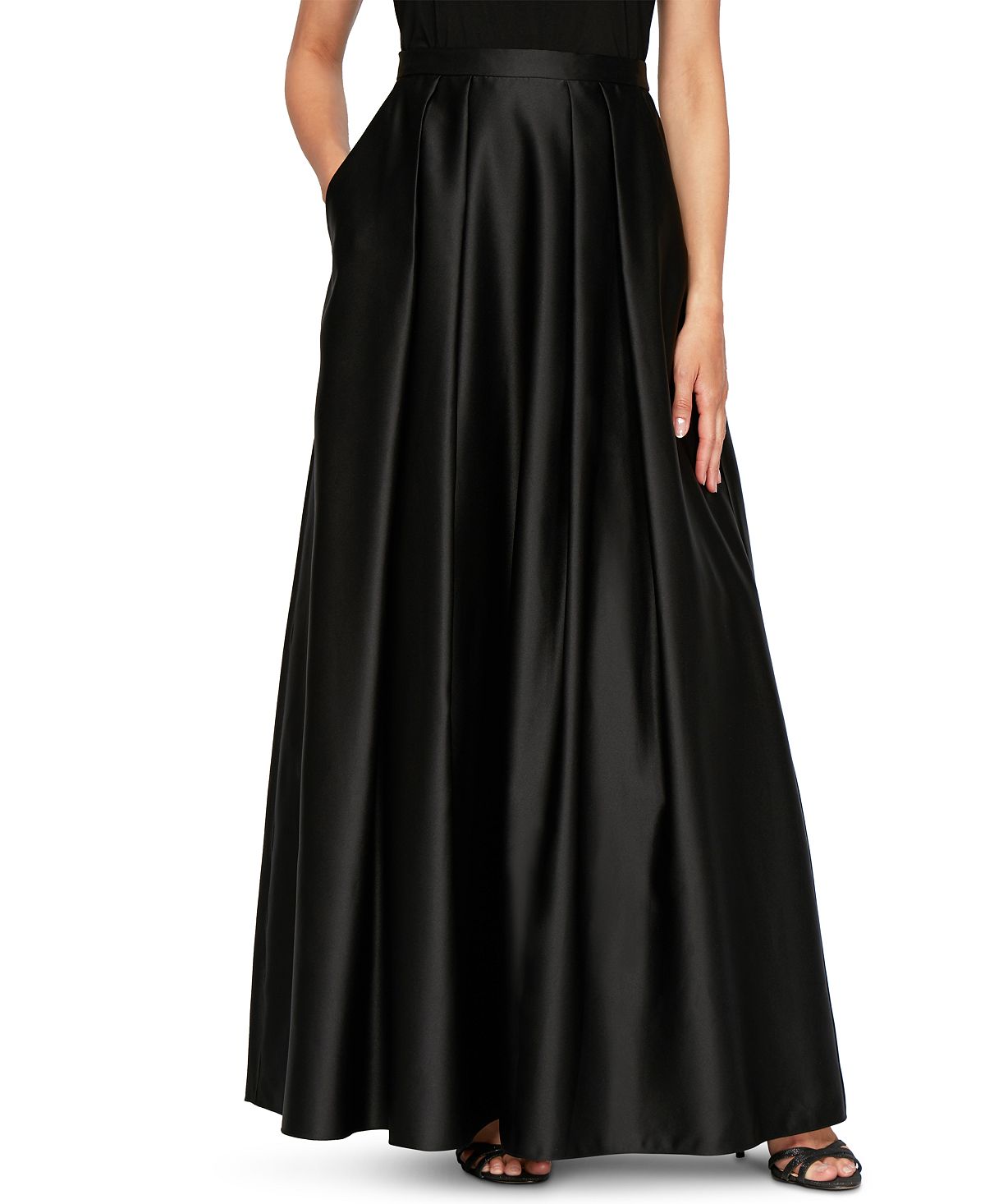 Alex Evenings Ball Gown Skirt with Pockets, Black