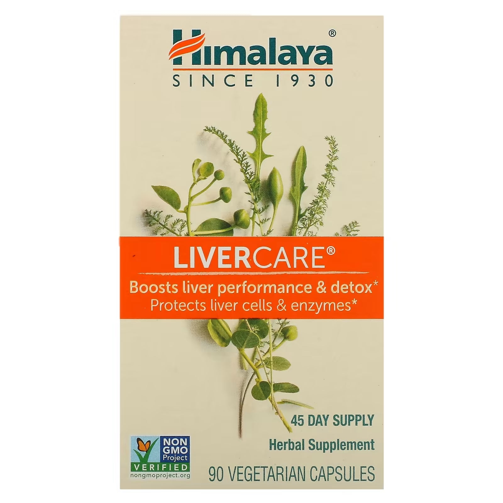 Himalaya LiverCare Dietary Supplement, 90 Vegetarian Capsules