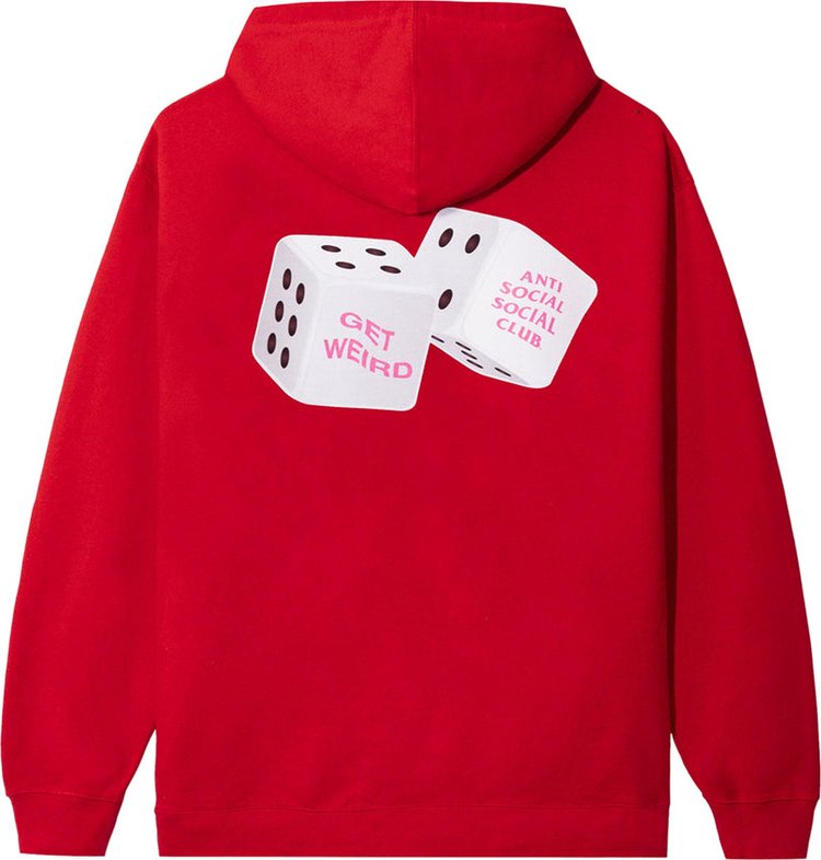 Anti Social Social Club Best Of Luck Hoodie 'Red', red