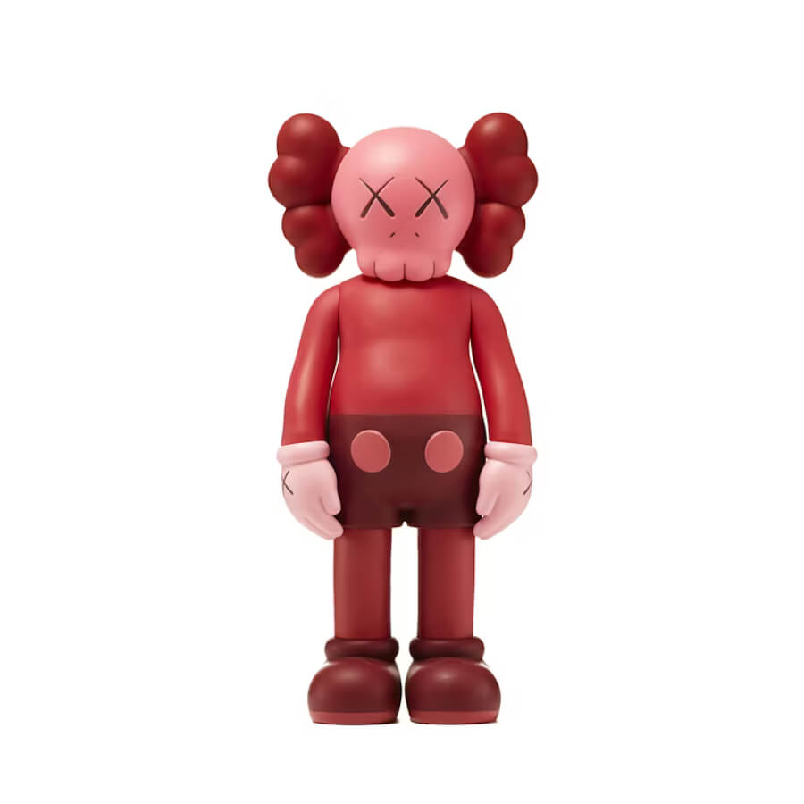 مجسم KAWS Companion Open Edition من الفينيل، باللون الأحمر الوردي