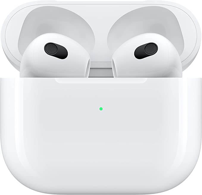 Apple AirPods wireless headphones (3rd generation), wired charging, white