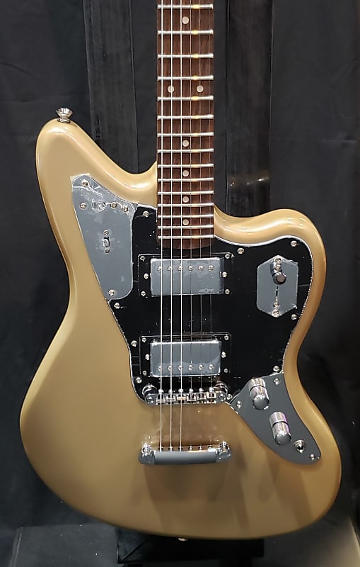 2021 Squier Contemporary Jaguar HH ST - Real Shoreline Gold