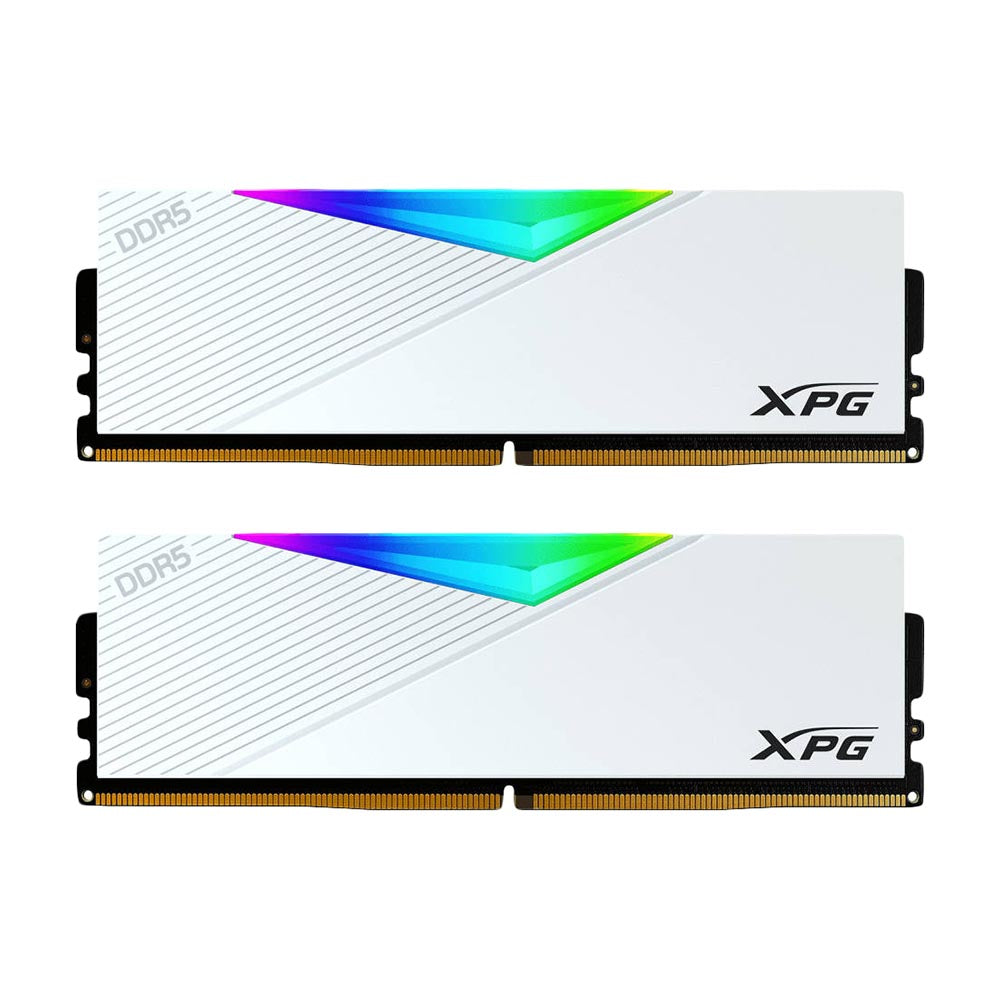 ذاكرة وصول عشوائي Adata XPG Lancer RGB، 32 جيجابايت (2x16)، CL34، 7200 ميجا هرتز، DDR5، AX5U7200C3416G-DCLARWH، أبيض