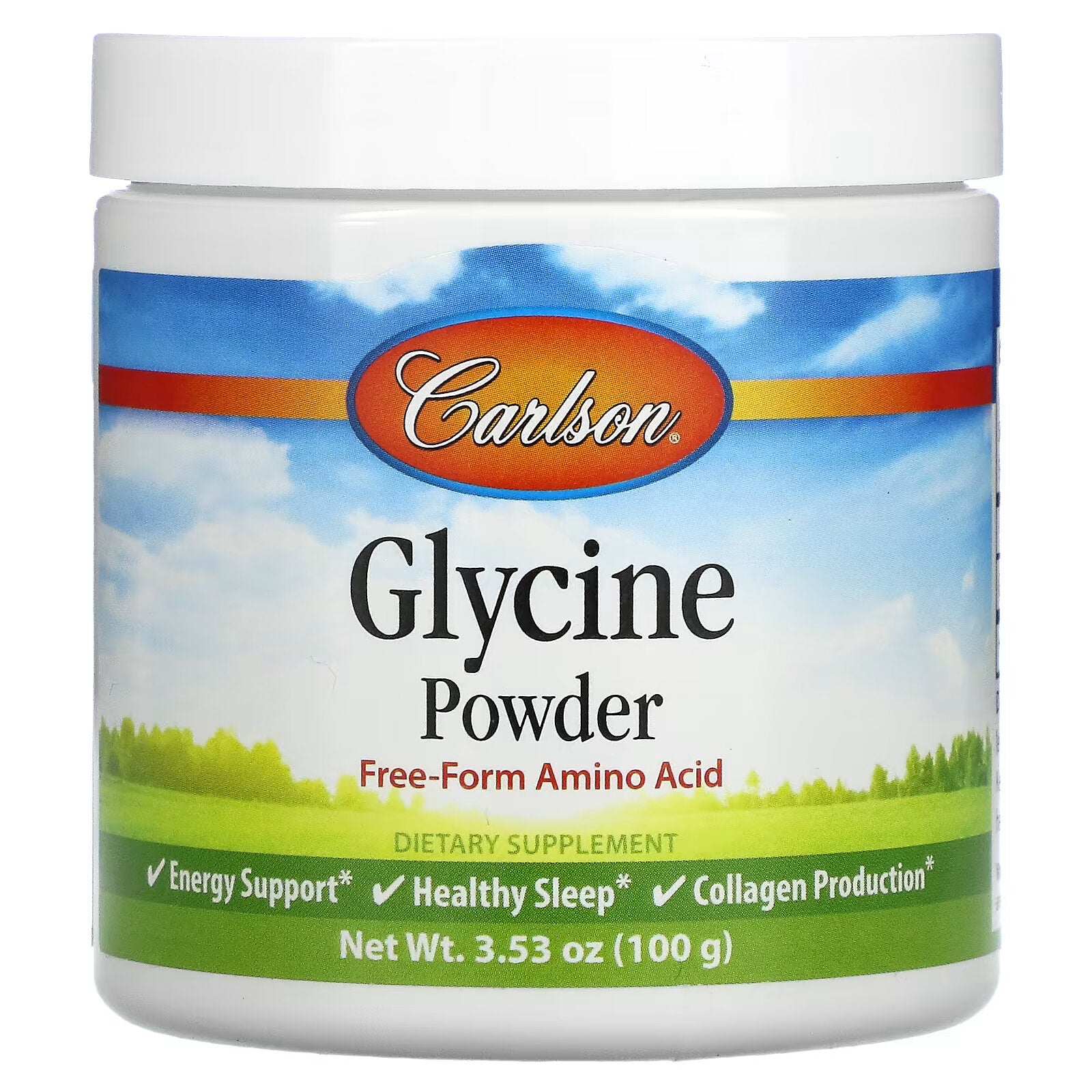 Carlson, Glycine, Amino Acid Powder, 3.5 g (100 g)