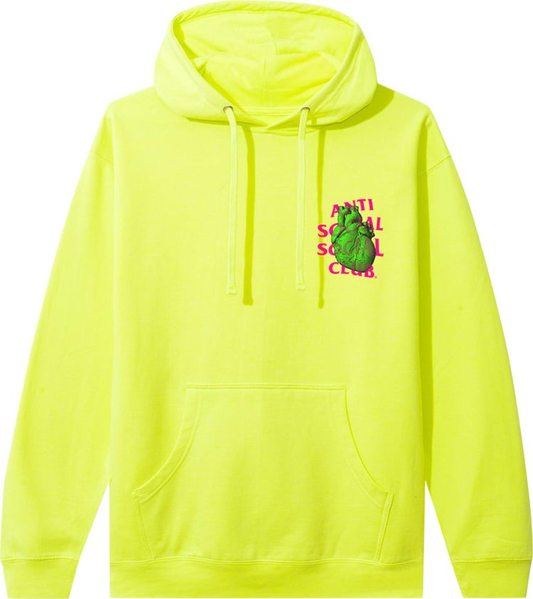 Anti Social Social Club Pulse Check Hoodie 'Safety Yellow'