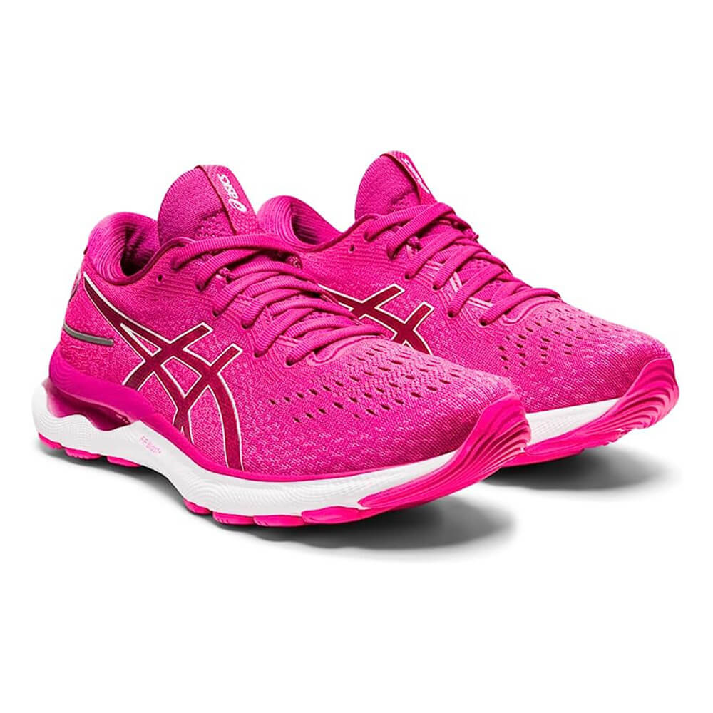 Asics Women's Gel-Nimbus 24 sneakers, pink/burgundy/white