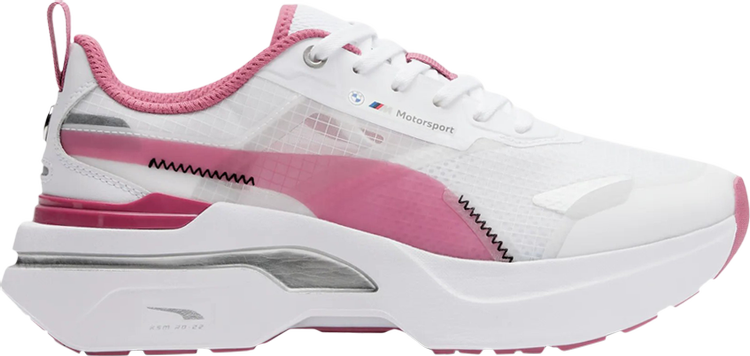 حذاء رياضي Puma BMW Motorsport x Wmns Kosmo Rider White Dusty Orchid، أبيض