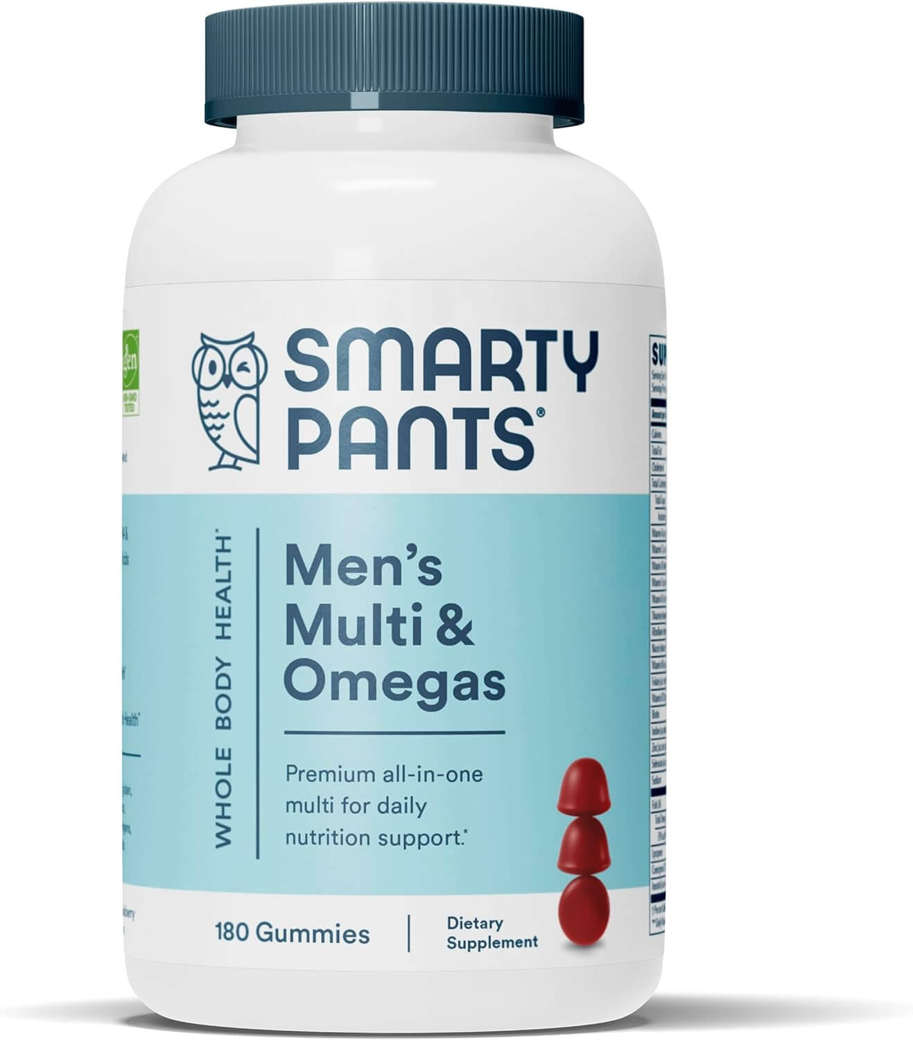 SmartyPants Men's Multivitamin & Omegas Complex, 180 Chewable Tablets