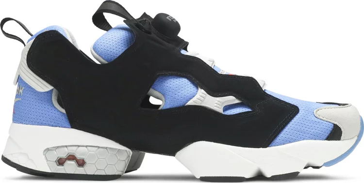 حذاء رياضي Instapump fury og retro 'echo blue' 2019 من Reebok، باللون الأزرق