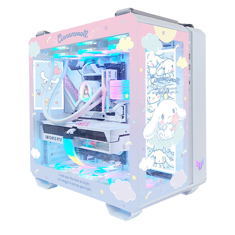 Case ASUS TUF GT502 Custom Cinnamoroll, Mid Tower, white/pattern