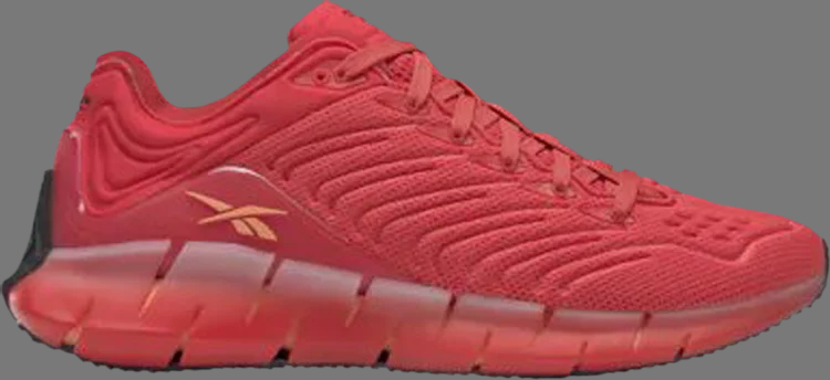 حذاء رياضي Zig kinetica 'radiant red' من Reebok باللون الأحمر