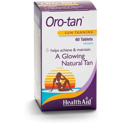 Orotan for tanning 60 tablets, Healthaid