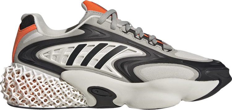 Adidas 4D Krazed 'Orbit Gray Orange' sneakers, gray