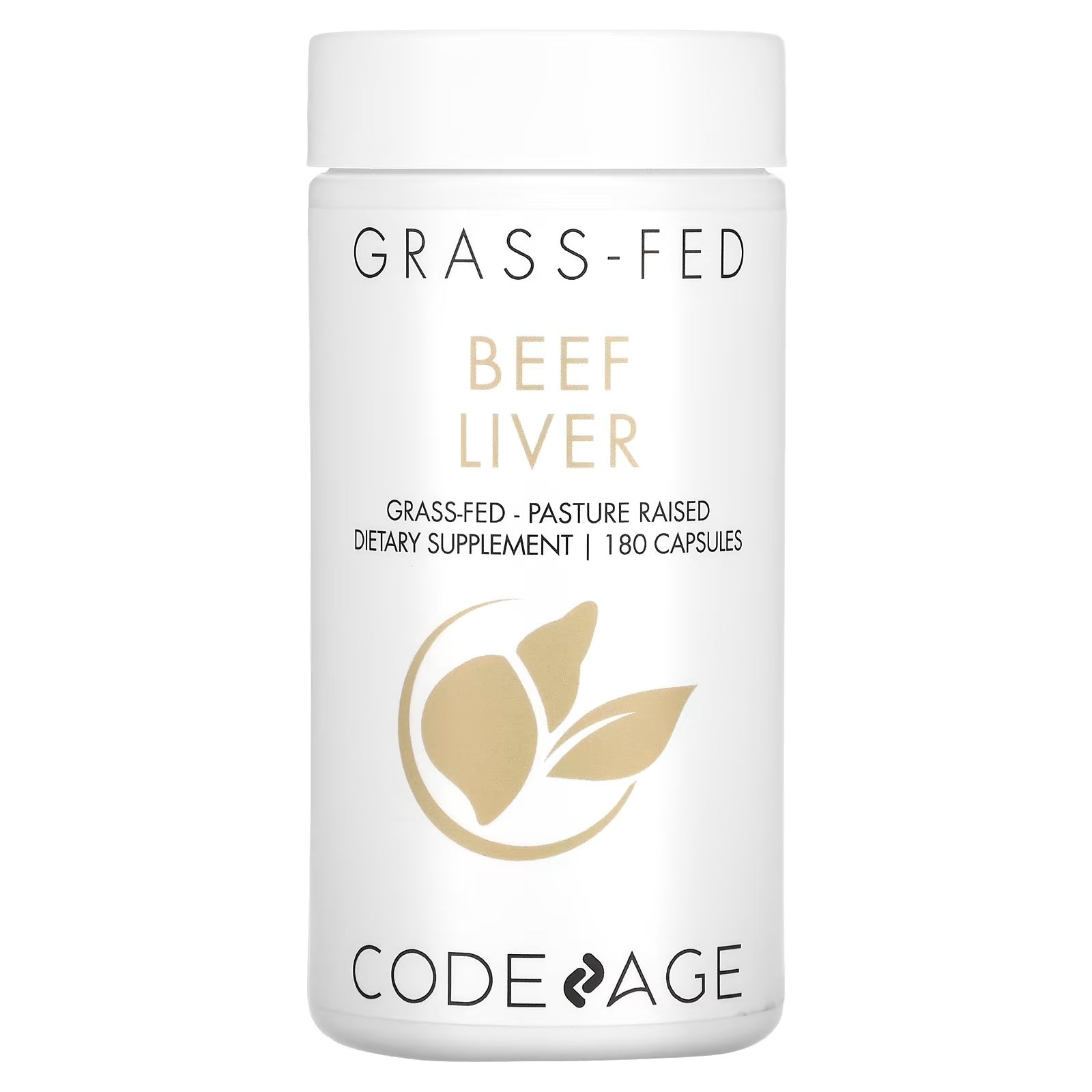 Codeage Pasture Raised Beef Liver, 180 Capsules