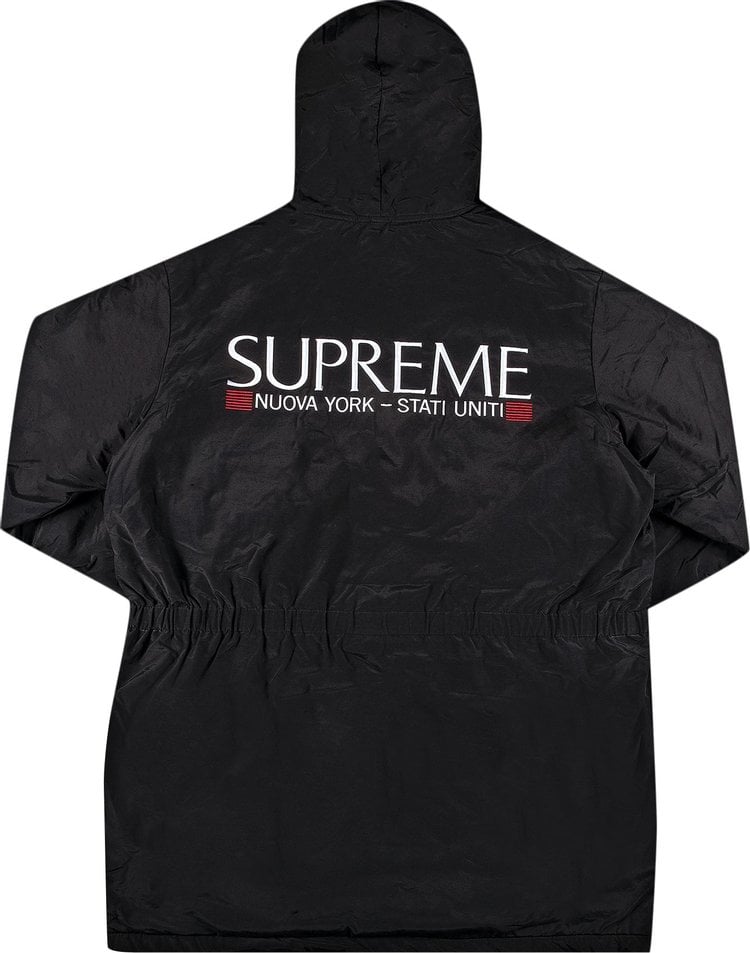 سترة باركا مبطنة من Supreme x Polartec باللون الأسود