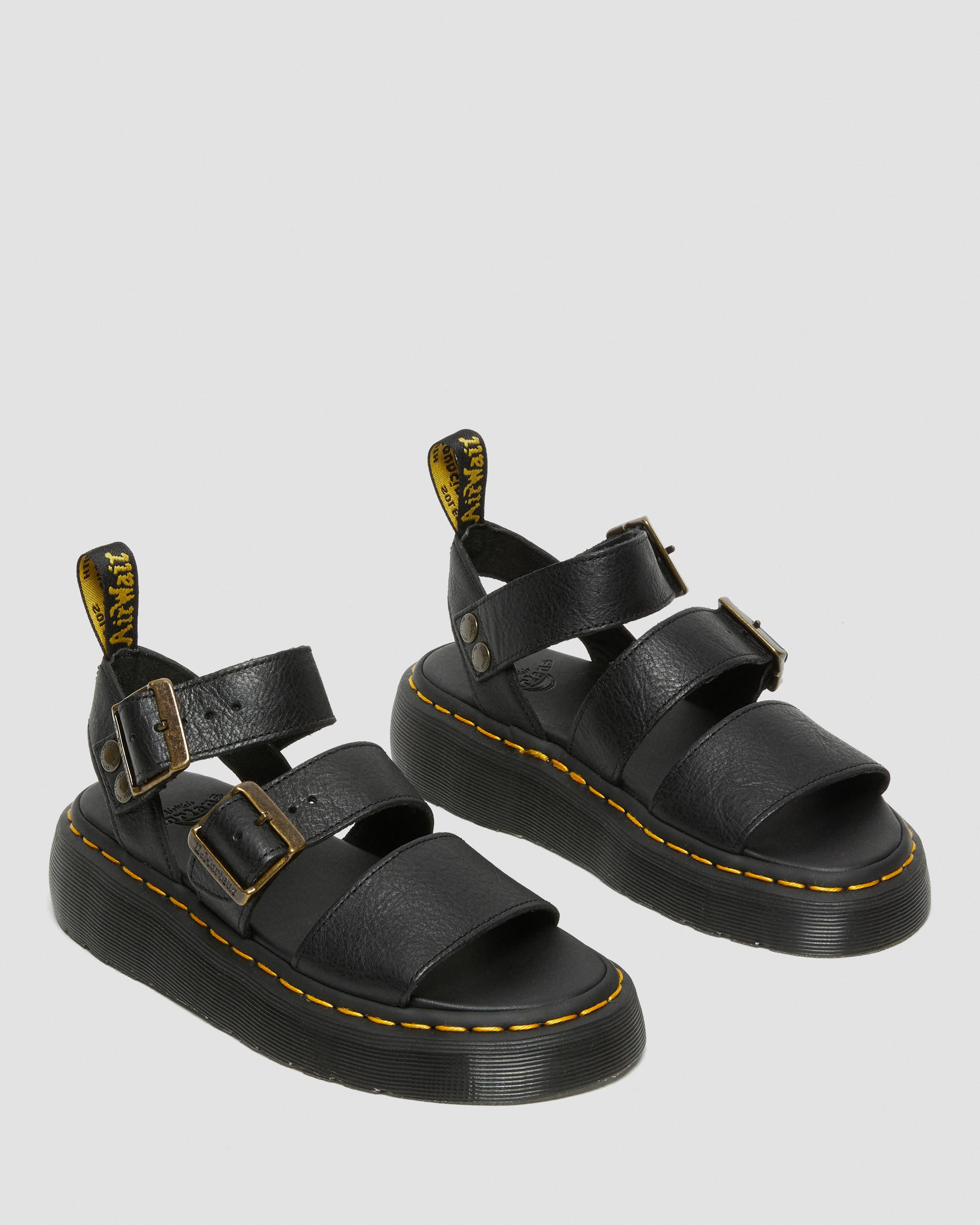 صندل جلدي بكعب سميك من Gryphon Pisa Dr. Martens