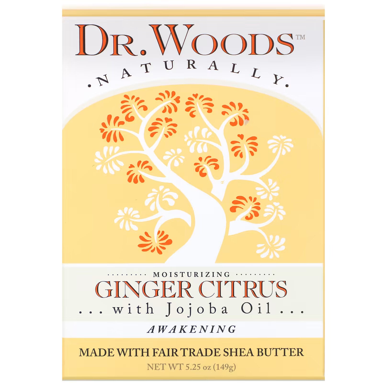 Dr. Woods, Bar Soap, Ginger & Citrus, 5.25 oz (149 g)