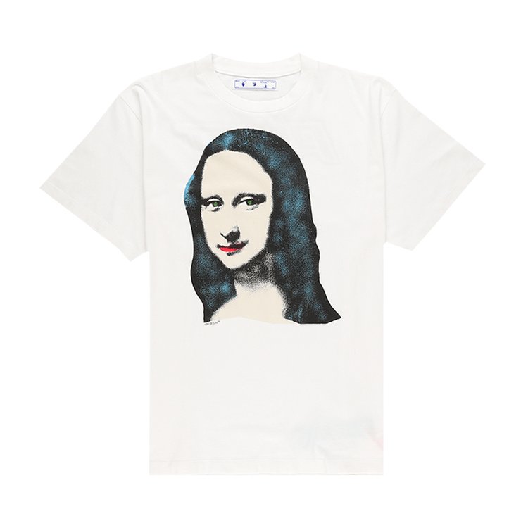 Off-White Mona Lisa Short-Sleeve Over Tee 'White/Black', White