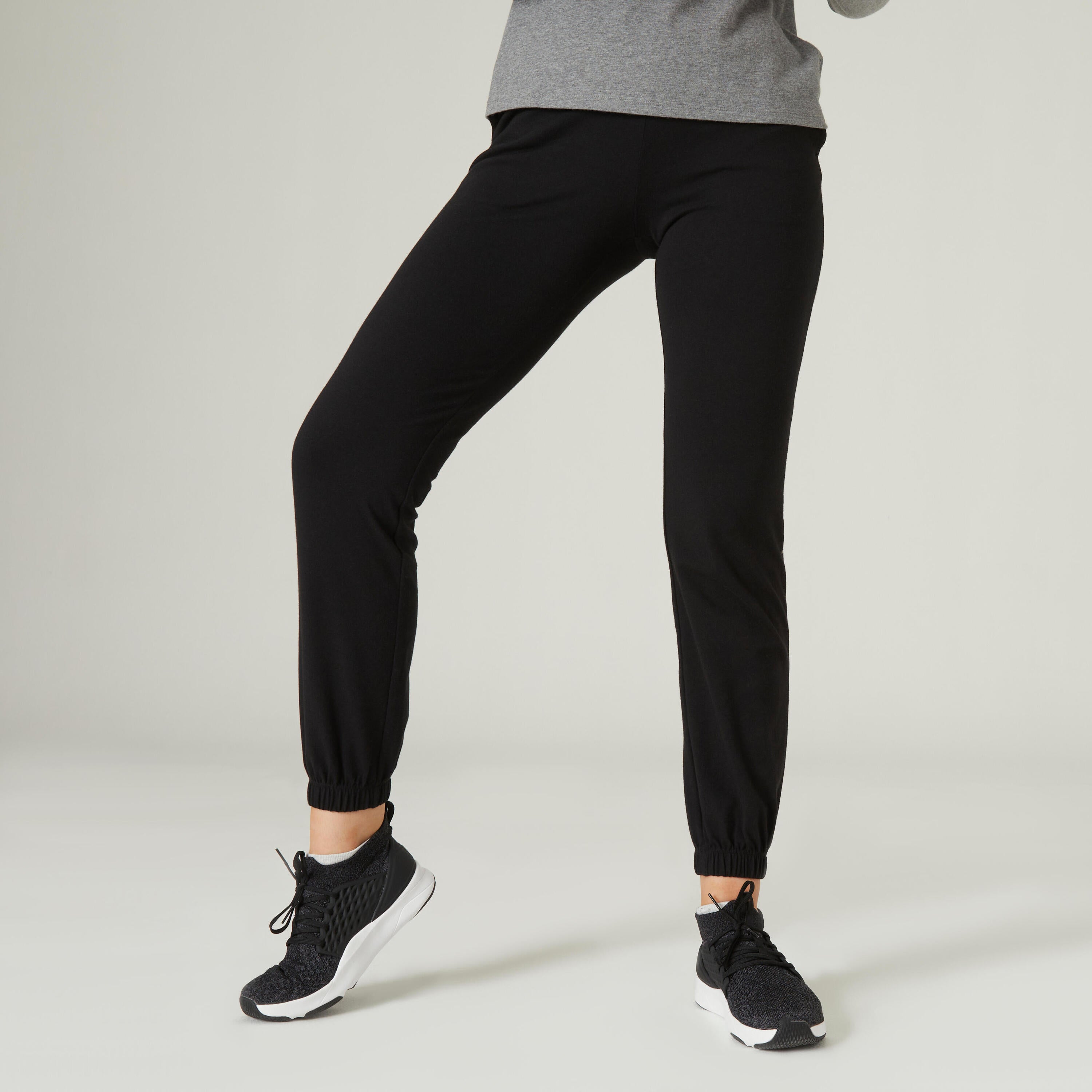 Women's sweatpants - 100 black DOMYOS, black