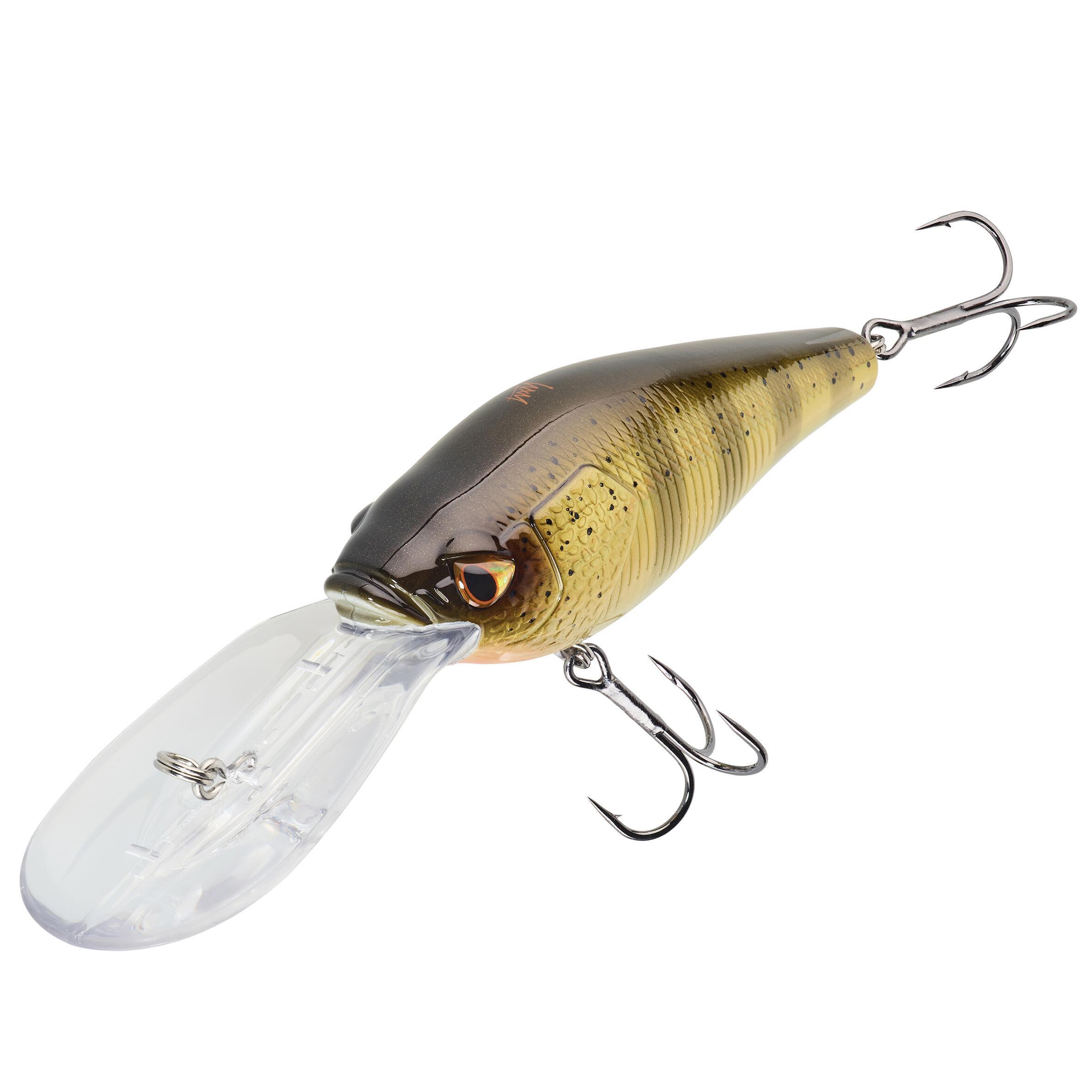 Wobbler Deep Crankbait WXM CRKDD 80F Gold CAPERLAN, black/neon yellow