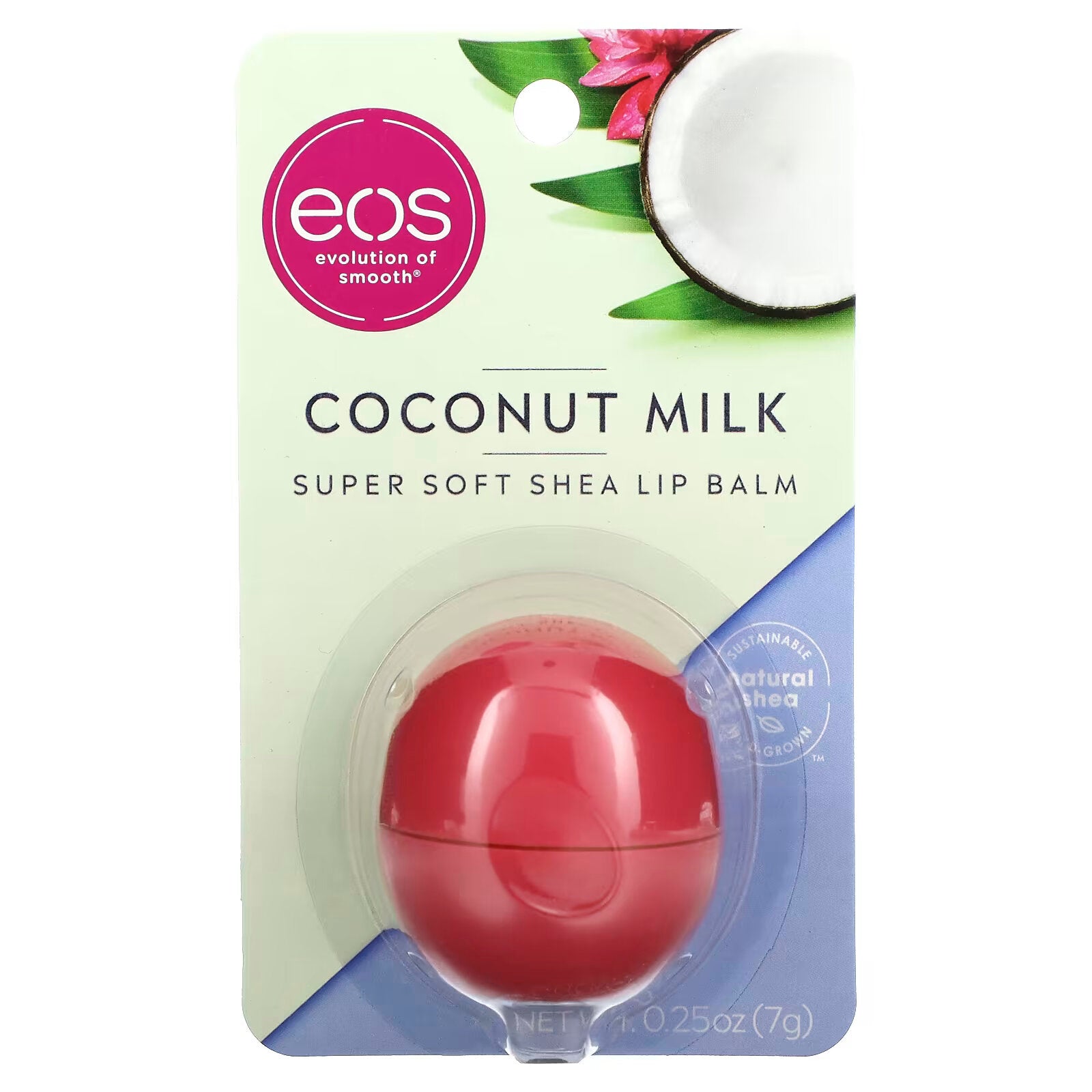 EOS, Shea Butter Softening Lip Balm, Coconut Milk, 7 g