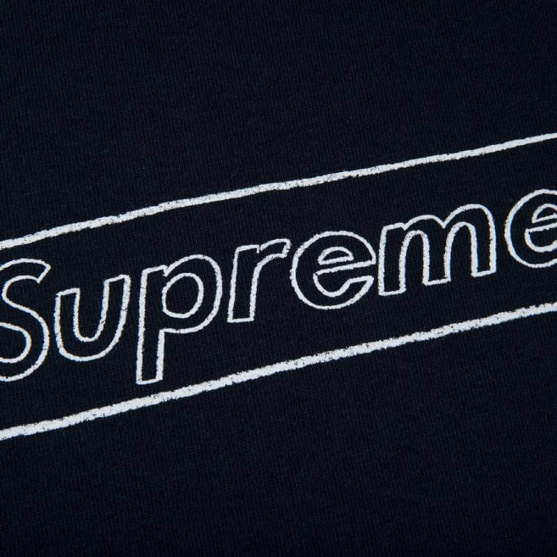 تي شيرت Supreme x Kaws باللون الأزرق الداكن