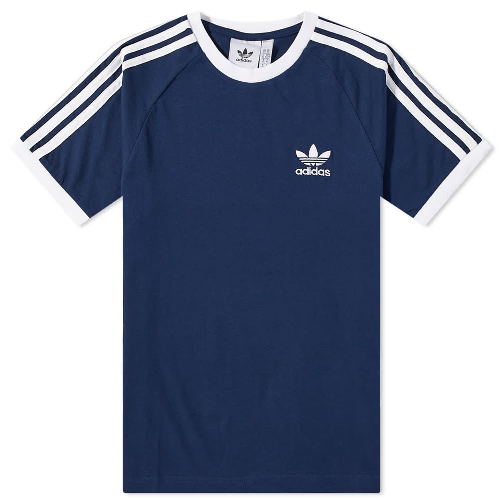 Adidas 3 Stripe T-shirt, dark blue